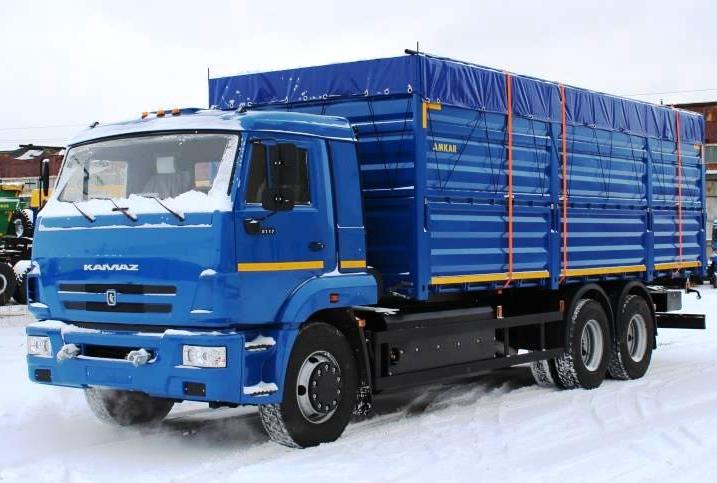 Бортовой автомобиль-зерновоз AMKAR-6387E