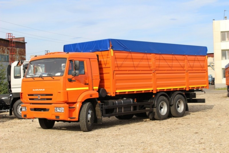Бортовой автомобиль-зерновоз AMKAR-6387-01E