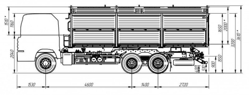 Самосвал AMKAR-658981-40