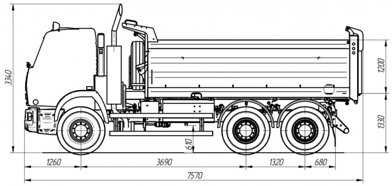 Самосвал AMKAR-658901E