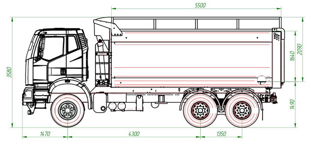 Самосвал AMKAR-558983