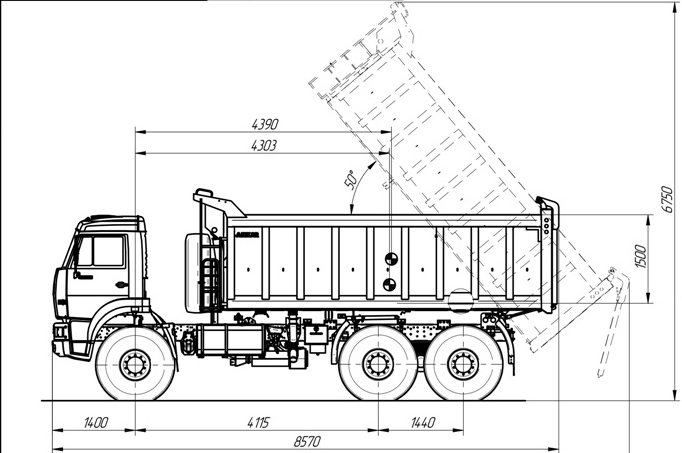 Самосвал AMKAR-6589-07E