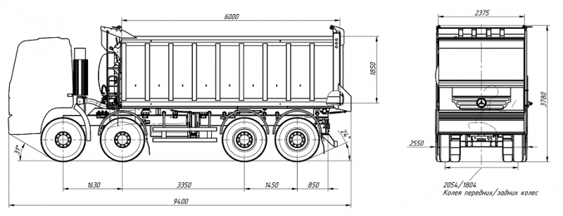 Самосвал AMKAR-65896-02E
